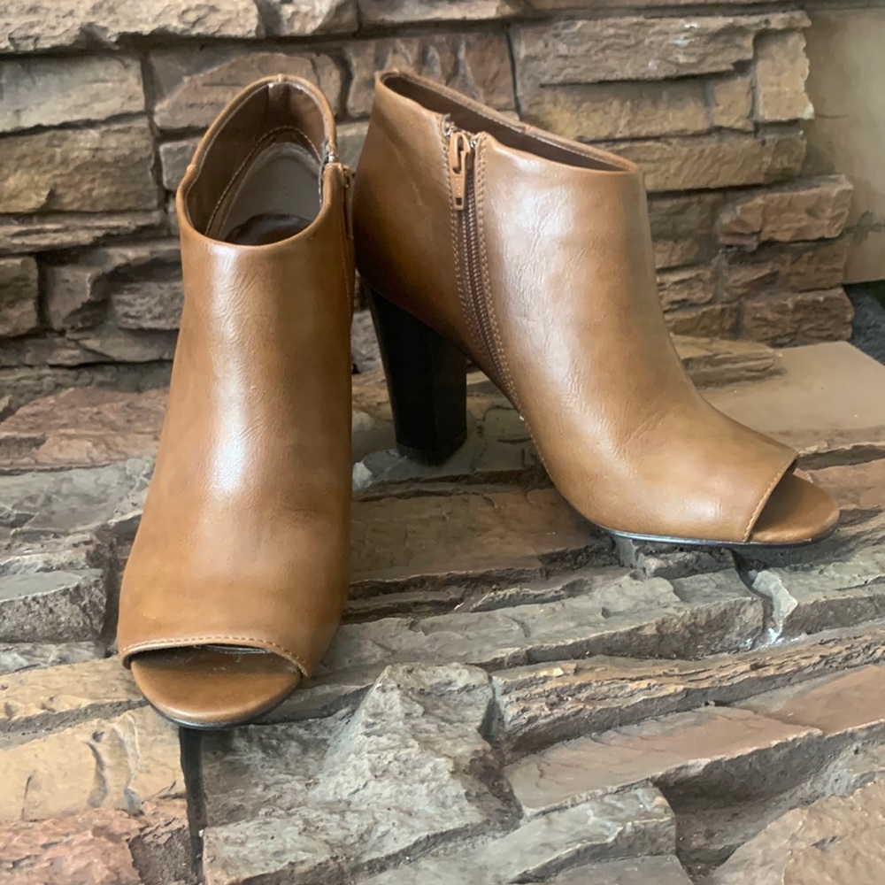 Ana Peep Toe Booties 6.5
